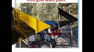 JXSC mini gold mining trommel used in placer gold washing plant