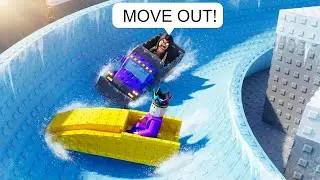 I STOP on The ICE in Roblox Bobsled Ride BUT Everyone Crashes Into Me