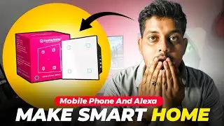 how to make your house smart with alexa under 1000 🤩 | HomeMate wifi smart 4 gang touch switch