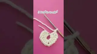 crochet heart for keychain 💖