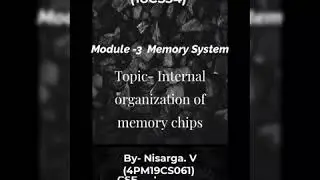 Memory system - Internal organization of memory chip