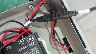 Split solar street light with GSM function