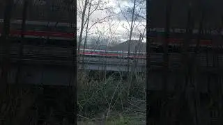 frecciarossa etr 500 verso Roma in transito sulla linea av roma-Napoli