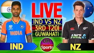 🔴 India vs New Zealand 3rd T20I LIVE MATCH Commentary • IND vs NZ Live cricket match Today, 1st Inni