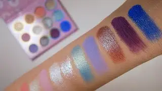 ColouPop Pretty Guardians Sailor Moon for Love & Justice Palette Finger & Brush Swatches