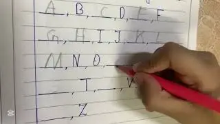 Fill In the missing alphabets for KG II [A-Z] #english #education #missingletter #abc