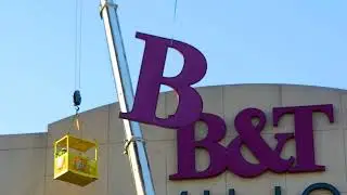BB&T Pavilion Large signage removal By Martino Signs Inc
