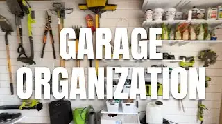 Organizing the Garage and my Garden Supplies! :: Trying Out a New Slat Wall System