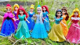 Disney Princess Doll Makeover ~ DIY Miniature Ideas for Barbie - Wig, Dress, Faceup, and More! DIY