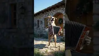 🎶🐶 The Accordion Pup of Pinebrook Village 🏡🎵 #ai #dog
