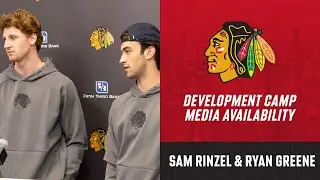 Sam Rinzel & Ryan Greene at Development Camp | Chicago Blackhawks