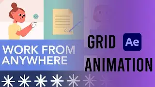 Airo personal project live day 08| after effects | grid animation|