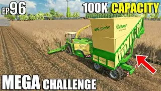 Poplar HARVEST with KRONE Big X Cargo | MEGA Challenge | Farming Simulator 22 #96