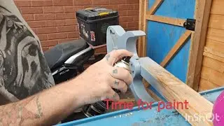 Spray can paint on a guitar body 