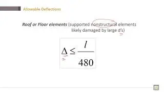 Reinforced Concrete | C8-L5 | Allowable Deflections