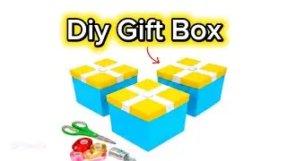How to make gift box? || Diy Gift Box || Easy Paper Craft Ideas #artandcraft #diycrafts 