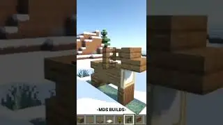 Reindeer build hack in Minecraft | Minecraft christmas builds tutorial #shorts #minecraft