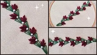 Delightful Flower Border Embroidery Designs for Your Creations #simplyembroider