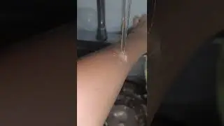 The Water Falling On My Arm In Slow Motion!