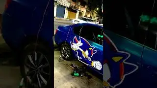 Octavia wrap #shorts #car #carlovers #skoda #octavia #sonic #graphic #wrap #modification #carwrap