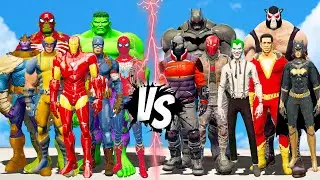 VILLAIN OF DC COMICS VS THE AVENGERS MARVEL COMICS - EPIC BATTLE