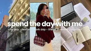 Day in My Life While Pregnant | NYC Meetings, Anxiety Mornings, Iron IV & Family Travel