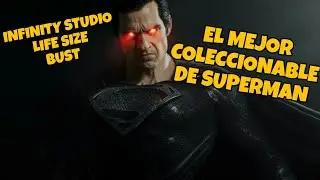 Zack Snyder's Justice League Black Suit Superman Life-size bust by Infinity Studio