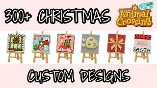 300+ Christmas custom designs for your island | Animal Crossing New Horizons
