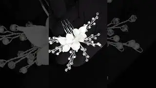 Elegant Resin Flower Wedding Hair Comb