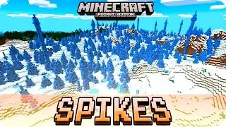 Minecraft PE Seeds - HUGE Ice Spikes Biome, Desert Village, Large Survival Island - MCPE 1.0.1 / 1.0