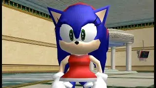 Female Sonic in Sonic Adventure