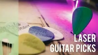 Customize your guitar picks with laser!