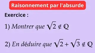 On montre par l’absurde que la racine carrée de 2 est irrationnelle.