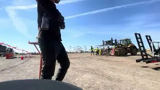 Loading up some type of roller for the road ? 