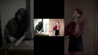Koto with Violin cover(L'Arc〜en〜Ciel / Niji) #shorts