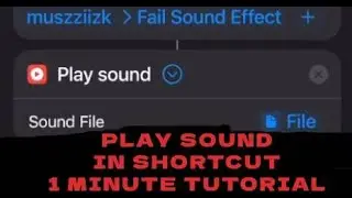 How to play whatever sound in iPhone Shortcuts 1 Minute Tutorial (all you need to know)