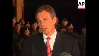 Blair and Karzai brief the press at Bagram