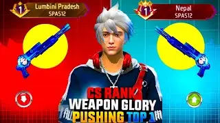 Pushing Top 1 In SPAS12 | Free Fire Cs renk Pushing With Tips And Tricks | Ep-1