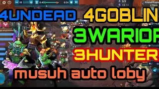 GAMEPLAY COMBO GOBLIN UNDEAD HUNTER WARIOR | CHESS RUSH