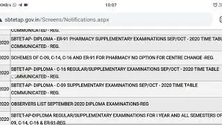 ap sbtet C16 reg/supply exam timetable released download now