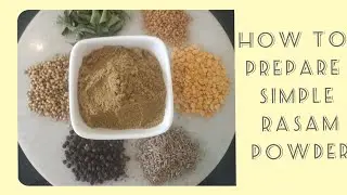 Simple Rasam Powder/how to prepare simple Rasam Powder at Home