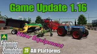 Обновление FS25 1.16.0.0 (3 февраля 2026 г.) Для всех платформ: PC/Mac, Xbox и PS5