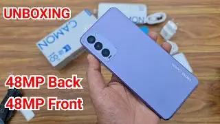 Tecno Camon 18T Unboxing  48MP Front And Back | First Camera Phone