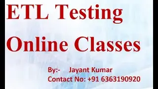 ETL Testing Using Informatica Tool Session 1 || Batch 15 Session 1