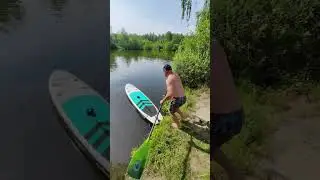 С работы на Сапборд))🌊#sup #supsurfing #сап #river #supboard #freesup