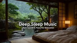 Peaceful Piano on a Rainy Night - Warm Bedroom Relieves Stress, Anxiety, Meditation, Heals the Mind
