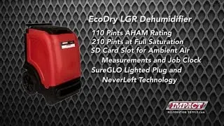 EcoDry Red Industrial Commercial Dehumidifier