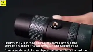 Telesc&oacute;pio monocular da Tongdaytech com zoom 8 24x30mm, lente, telefone, c&acirc;mera, iphone, samsung,