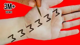 MMMM Simple Mehndi Design Trick | M alphabet Very Easy Mehndi Design | M अक्षर से मेहंदी लगाना सीखे