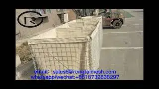 Hesco barrier defensive Barrier for sand wall with high quality gabion mesh box